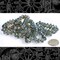 Cornflower-Montana Blue Picasso 7mm x 11mm Saucer Beads One Strand GB-B1